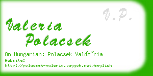 valeria polacsek business card